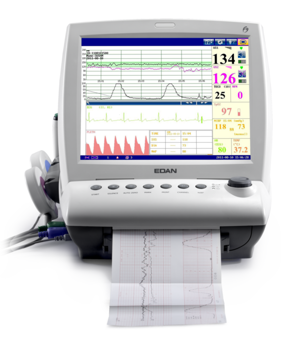 Fetal monitor F9/ F9 Express Edan for monitoring single and twin pregnancies